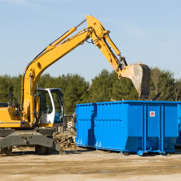 what size residential dumpster rentals are available in Sutter CA